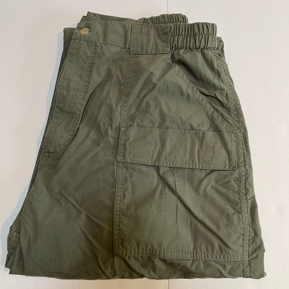 Mens World Wide Sportsman Ultimate Angler Convertible Pants Khaki Green XL